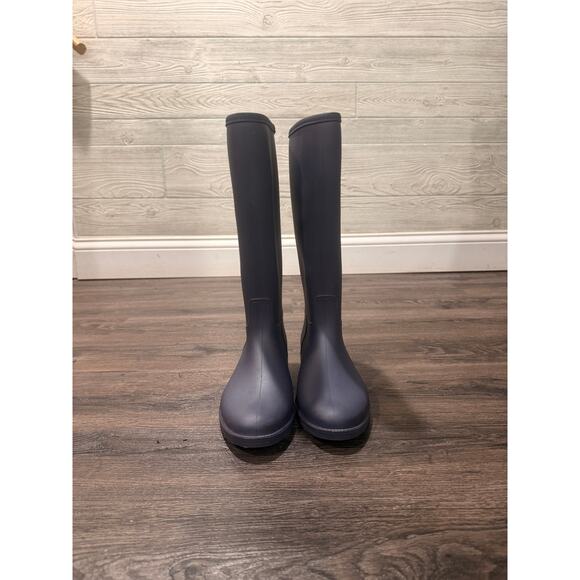 Planone Original Navy Blue Tall Rain Boots Women’s Size 8.5 Waterproof - Picture 1 of 14